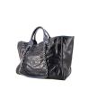 Shopping bag Chanel Deauville in pelle blu - 00pp thumbnail