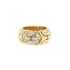 Open Bulgari Alveare ring in yellow gold and diamonds - 00pp thumbnail