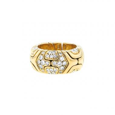 Anello aperto Bulgari Alveare in oro giallo e diamanti