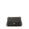 Chanel  Timeless Jumbo handbag  in black quilted grained leather - 360 thumbnail