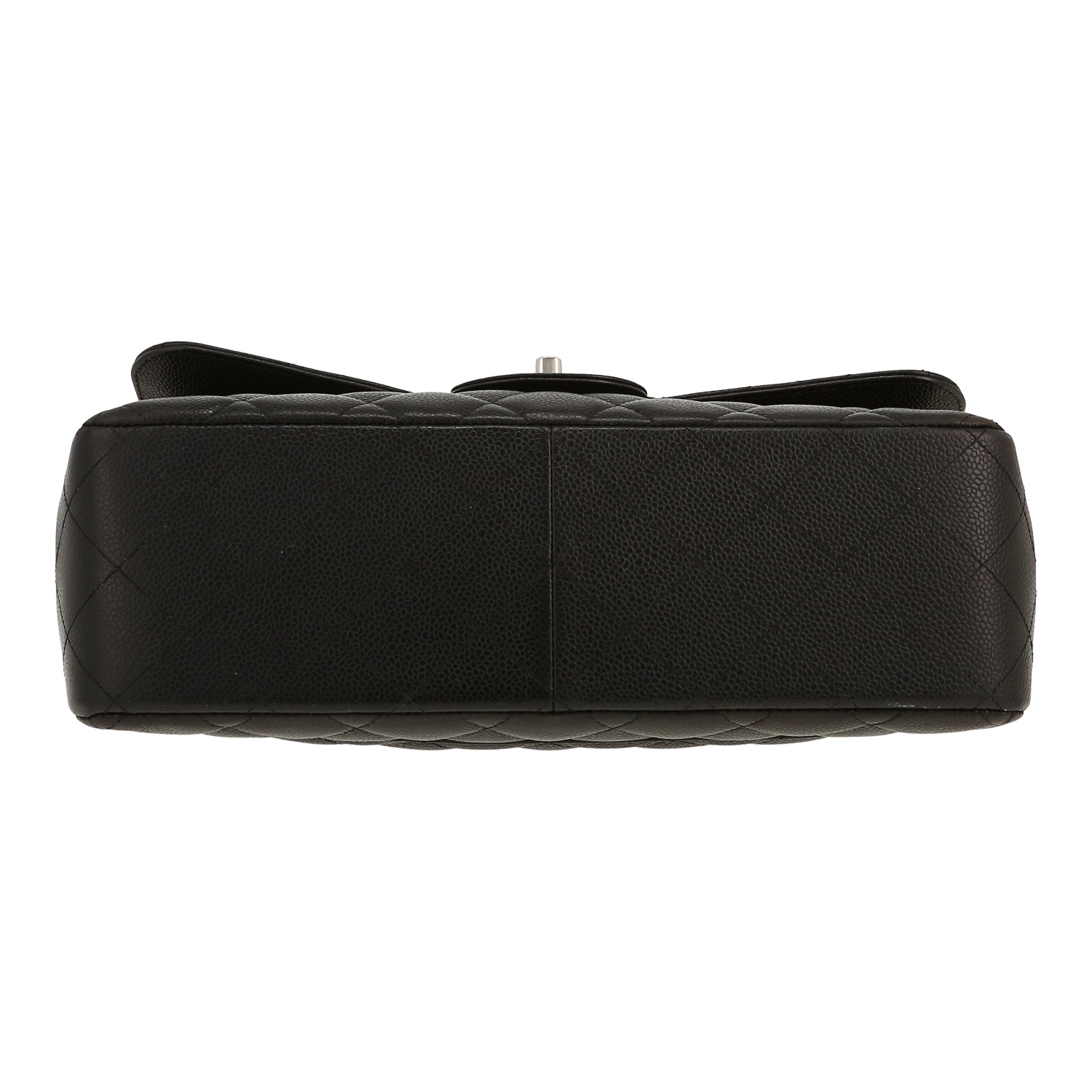 Sac à main Chanel  Timeless Jumbo en cuir grainé matelassé noir - Detail D1