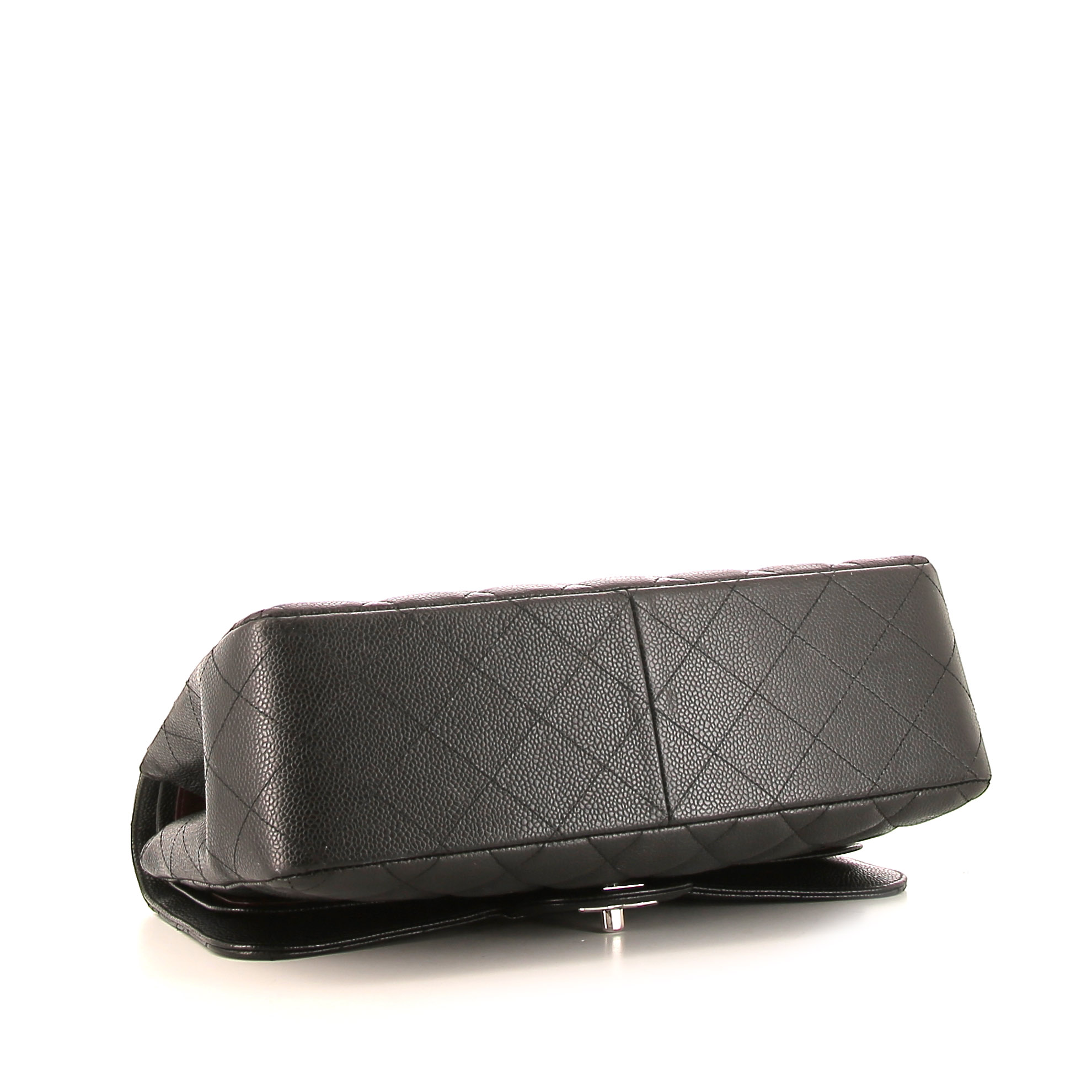 Borsa Chanel  Timeless Jumbo in pelle martellata e trapuntata nera - Detail D5