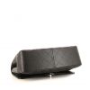 Chanel  Timeless Jumbo handbag  in black quilted grained leather - Detail D5 thumbnail