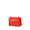 Chanel Mini 2.55 handbag in red patent quilted leather - 00pp thumbnail