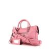 Bolso de mano Balenciaga Classic City modelo pequeño en cuero rosa - 00pp thumbnail