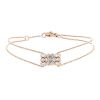 Flexible Messika bracelet in pink gold and diamonds - 00pp thumbnail