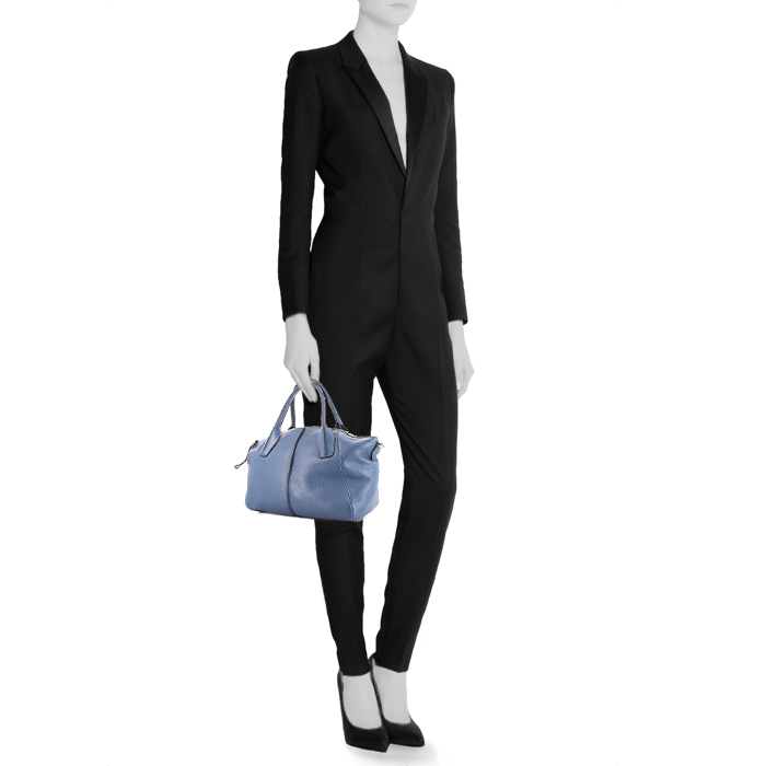 Borsa Tod's D-Styling in pelle blu - Detail D1