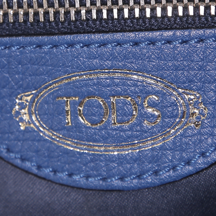 Sac à main Tod's D-Styling en cuir bleu - Detail D4