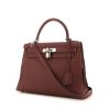 Hermes Kelly 28 cm handbag in red H togo leather - 00pp thumbnail