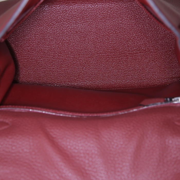 Borsa Hermes Kelly 28 cm in pelle togo rosso H - Detail D3
