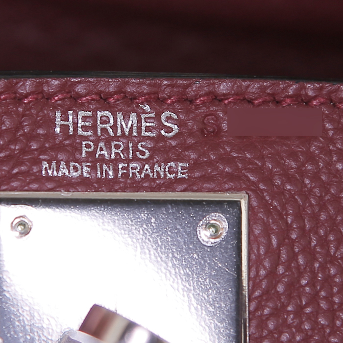 Borsa Hermes Kelly 28 cm in pelle togo rosso H - Detail D4