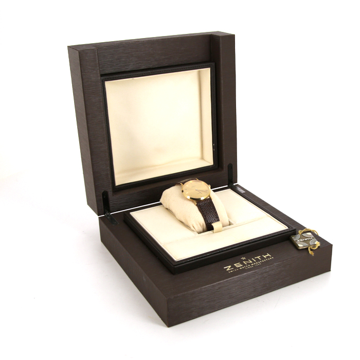 Montre Zenith Vintage en or jaune Vers  1980