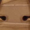 Hermes Garden shopping bag in brown canvas and brown Negonda calfskin - Detail D2 thumbnail