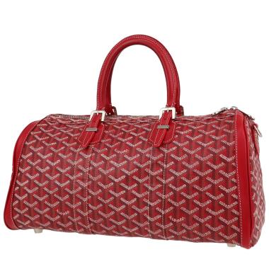 Borsa Goyard  Croisière in tela Goyardine rossa e pelle rossa