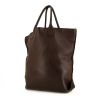 Bottega Veneta shopping bag in brown grained leather - 00pp thumbnail