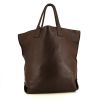 Bottega Veneta shopping bag in brown grained leather - 360 thumbnail