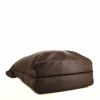 Bottega Veneta shopping bag in brown grained leather - Detail D4 thumbnail