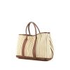 Hermès Garden Party shopping bag in beige canvas and gold leather - 00pp thumbnail
