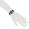 Hermès Cape Cod Tonneau watch in stainless steel Ref:  CT1.270 Circa  2000 - Detail D1 thumbnail