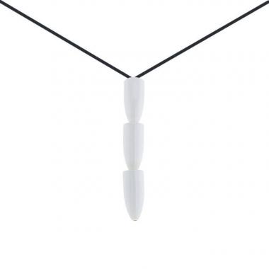 Collier Vhernier Calla en cacholong et or rose Collier Vhernier Calla en cacholong et or rose