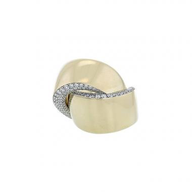 Vhernier Abbraccio ring in white gold and diamonds