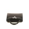 Bolso de mano Hermes Kelly 28 cm en cuero box negro - 360 Front thumbnail