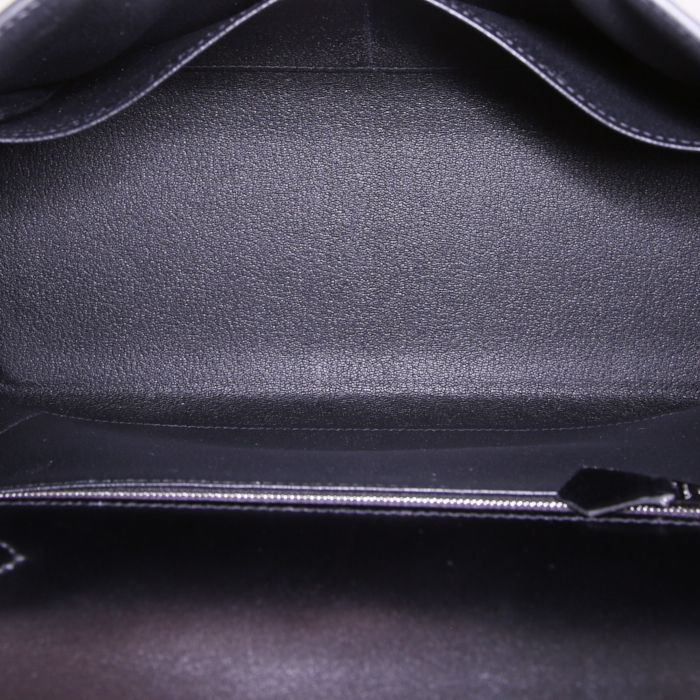 Borsa Hermes Kelly 28 cm in pelle box nera - Detail D3