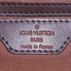 Sac à dos Louis Vuitton Soho en toile damier ébène et cuir marron - Detail D3 thumbnail