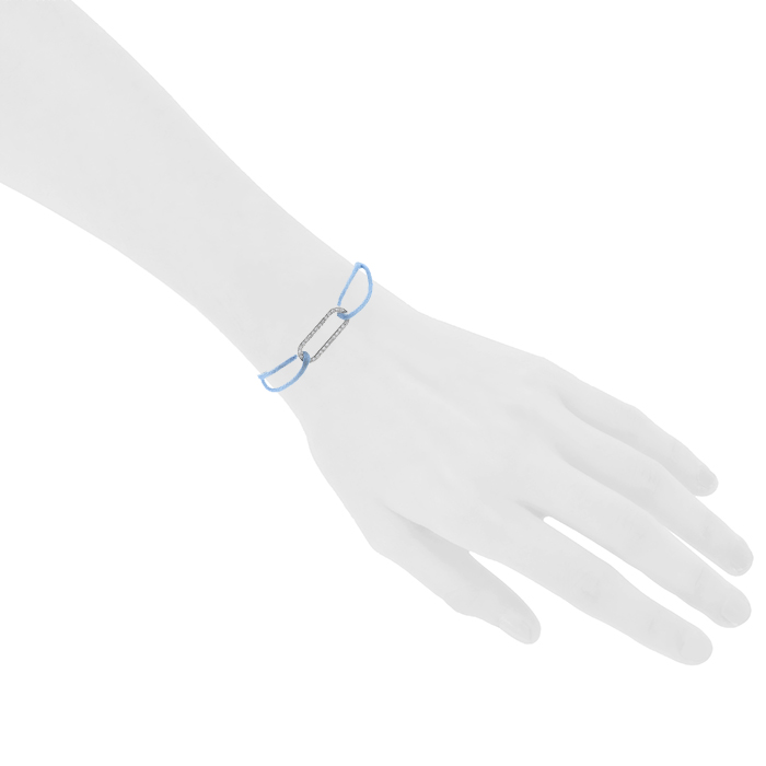 Brazalete Dinh Van Maillons en oro blanco y diamantes - Detail D1