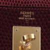 Bolso de mano Hermès  Kelly 32 cm en piel de lagarto rojo H - Detail D2 thumbnail