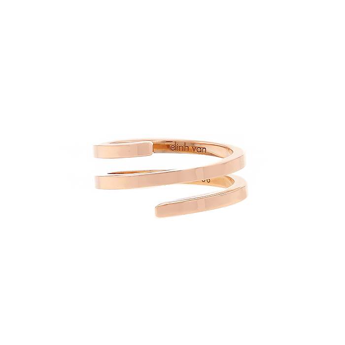 Dinh Van Spirale ring in pink gold - 00pp