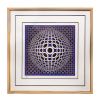 Victor Vasarely, "Vega", lithograph in colors on paper, signed, numbered and framed, from the 1970's - 00pp thumbnail