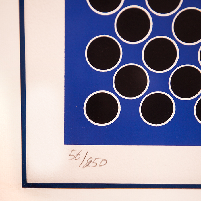 Victor Vasarely, "Vega", lithograph in colors on paper, signed, numbered and framed, from the 1970's - Detail D2