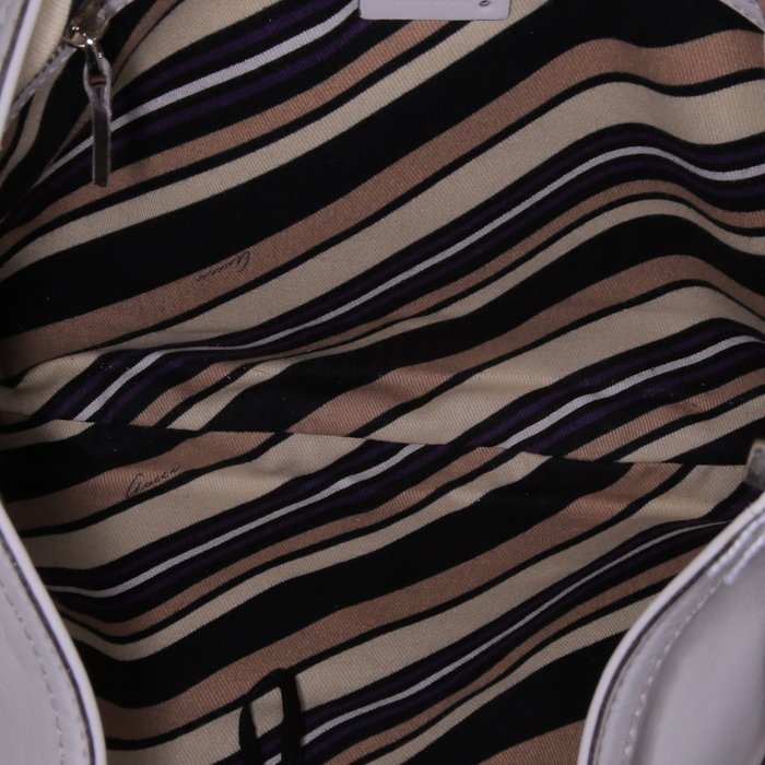 Sac à main Gucci Gucci Vintage en cuir blanc - Detail D2