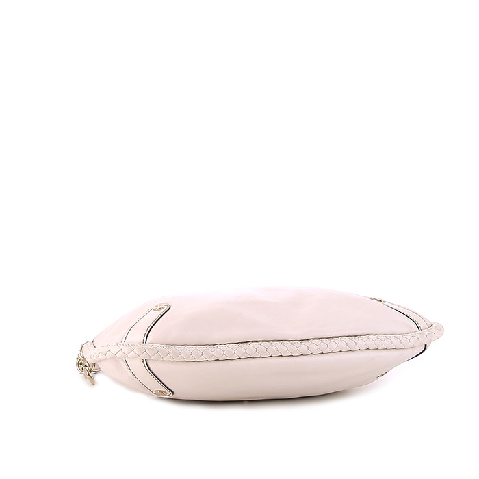 Bolso de mano Gucci Gucci Vintage en cuero blanco - Detail D4