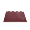Hermès, desk writing pad, in red box calfskin leather, white saddle stitching, signed, from the 1950's - Detail D1 thumbnail
