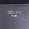 Bolso de mano Celine  Luggage modelo mediano  en cuero azul negro y marrón - Detail D3 thumbnail