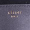 Sac à main Celine  Luggage Mini en cuir bleu noir et marron - Detail D3 thumbnail