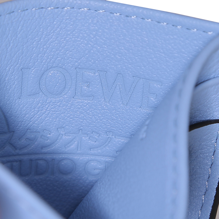 Loewe Limited Edition Studio Ghibli card wallet in blue leather - Detail D2
