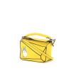 Bolso bandolera Loewe Puzzle  mini en cuero amarillo - 00pp thumbnail