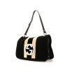 Gucci Vintage handbag in black and beige suede and black leather - 00pp thumbnail