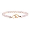 Dinh Van Double coeurs R9 bracelet in pink gold and pearls - 00pp thumbnail