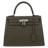 Hermès  Kelly 28 cm handbag  in Vert de Gris epsom leather - Detail D2 thumbnail