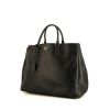 Shopping bag Prada Galleria modello grande in pelle saffiano nera - 00pp thumbnail