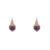 Pomellato M'ama Non M'ama earrings in pink gold,  tourmaline and diamonds - 00pp thumbnail