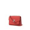 Louis Vuitton Lockme small model shoulder bag in red grained leather - 00pp thumbnail