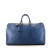 Borsa da viaggio Louis Vuitton Keepall 45 in pelle Epi blu - 360 thumbnail