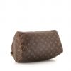 Borsa Louis Vuitton Speedy 30 in tela monogram marrone e pelle naturale - Detail D4 thumbnail