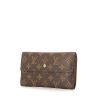 Louis Vuitton Sarah wallet in brown monogram canvas - 00pp thumbnail