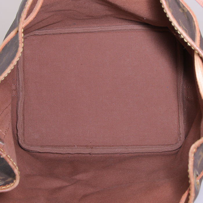 Louis Vuitton petit Noé small model handbag in brown monogram canvas - Detail D2